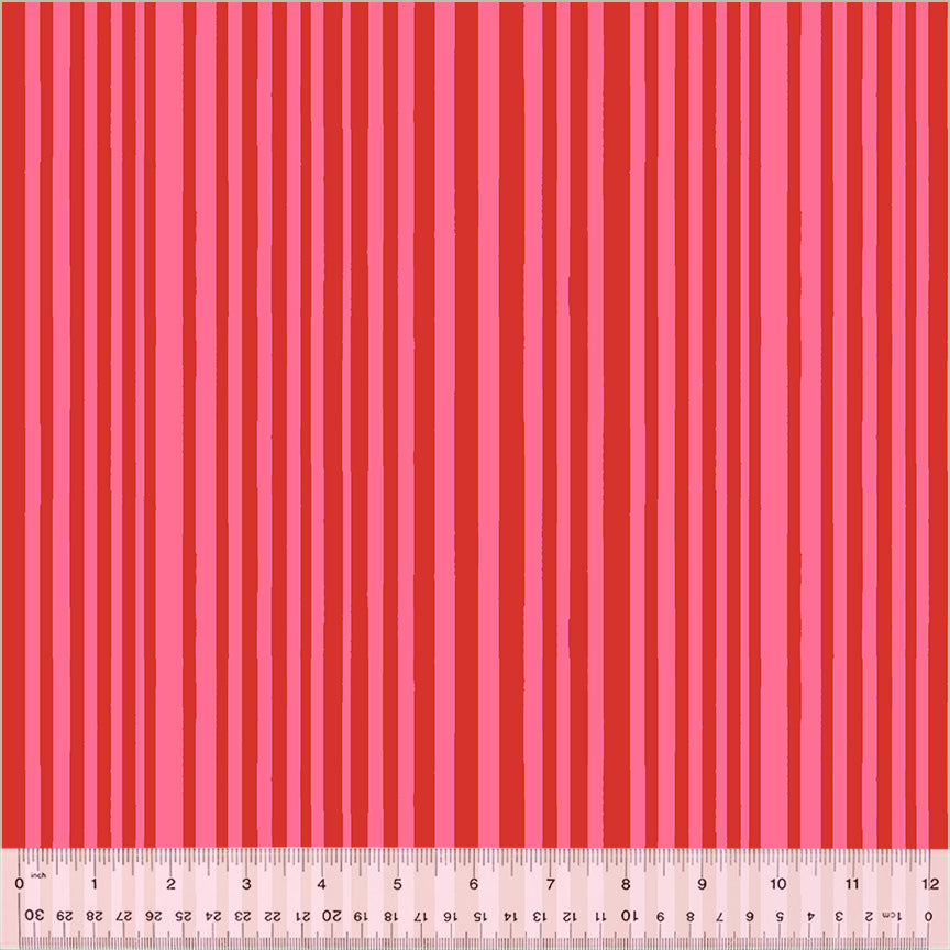 Windham - Kaleidoscope - Mini Stripe - Capsicum/Perfect - Pink