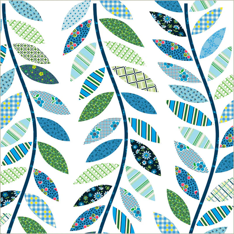 Windham - Made Easy - Leafy Vine Cheater - Blue