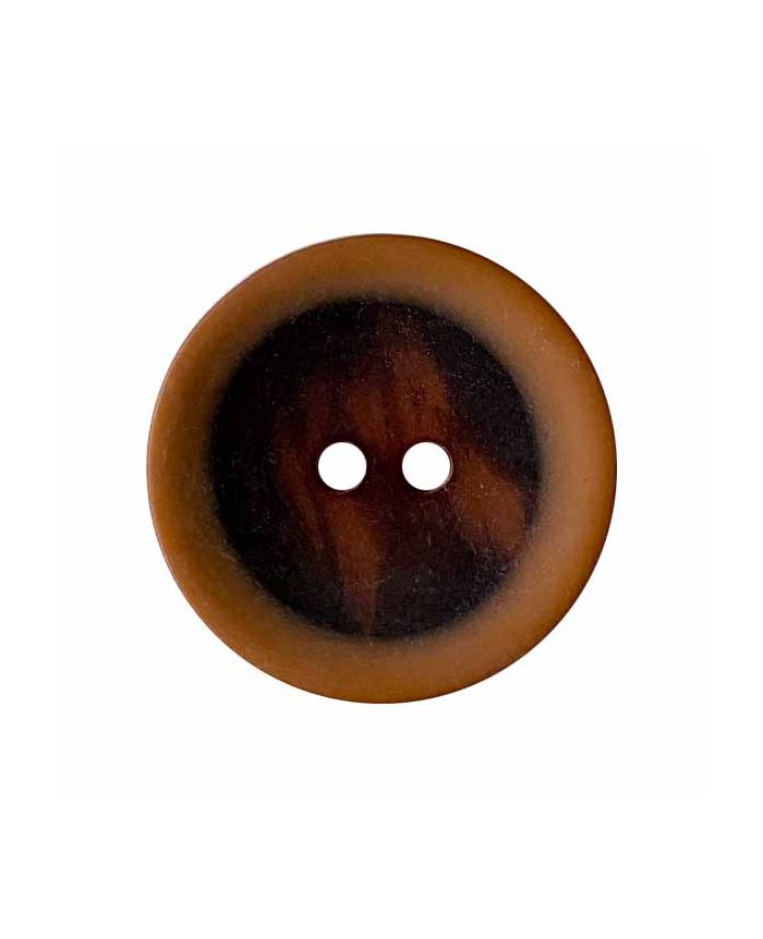 Dill - Transparent Brown Button with Graffiti Pattern - 18mm