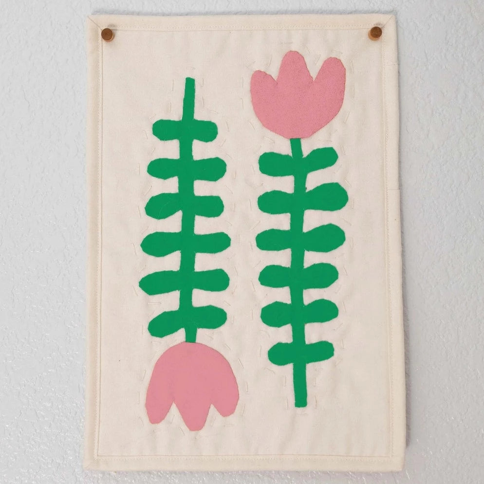 It's All in the Stitch - Appliqué Kit - Nordic Flowers - Pink