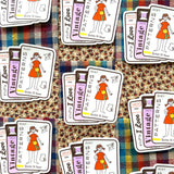 Cotton and Ochre - Sticker - I Love Vintage Patterns