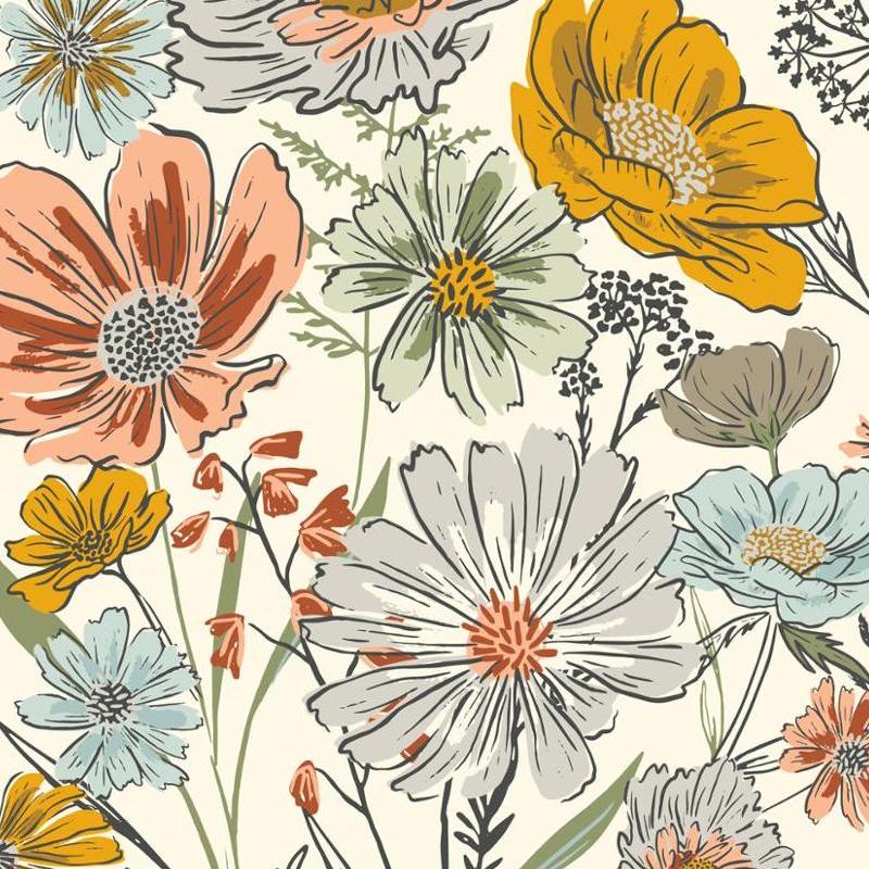 Moda - Woodland Wildflowers - Panel - Cream