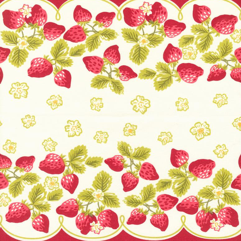 Moda - 16" Cotton Toweling - Classic Retro - Berrylicious