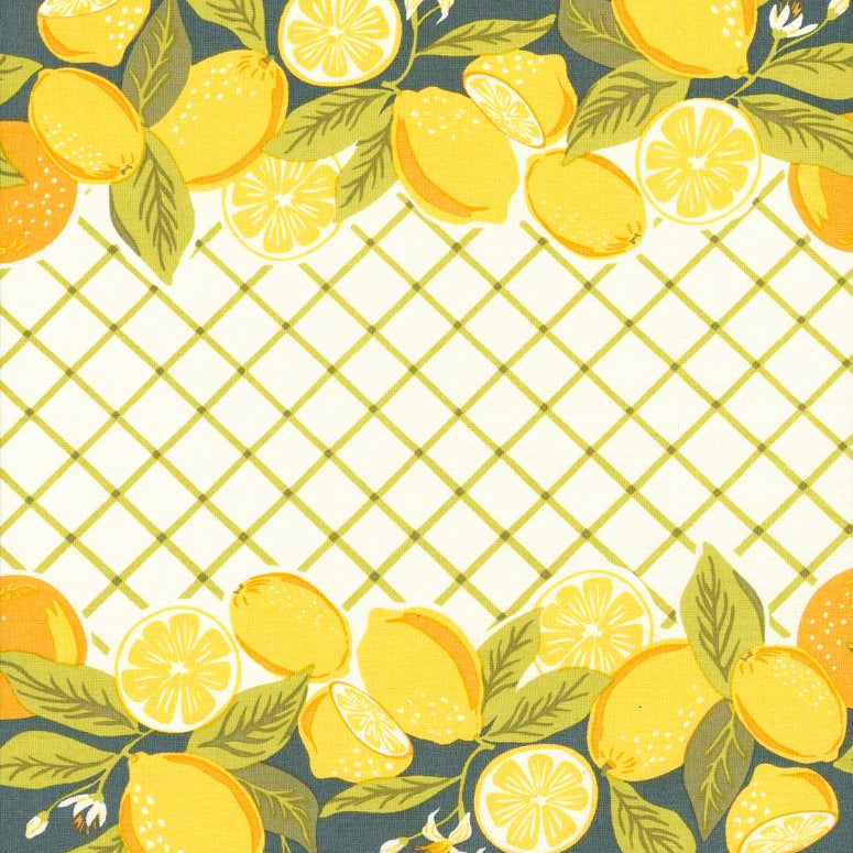Moda - 16" Cotton Toweling - Classic Retro - Lemon Delight