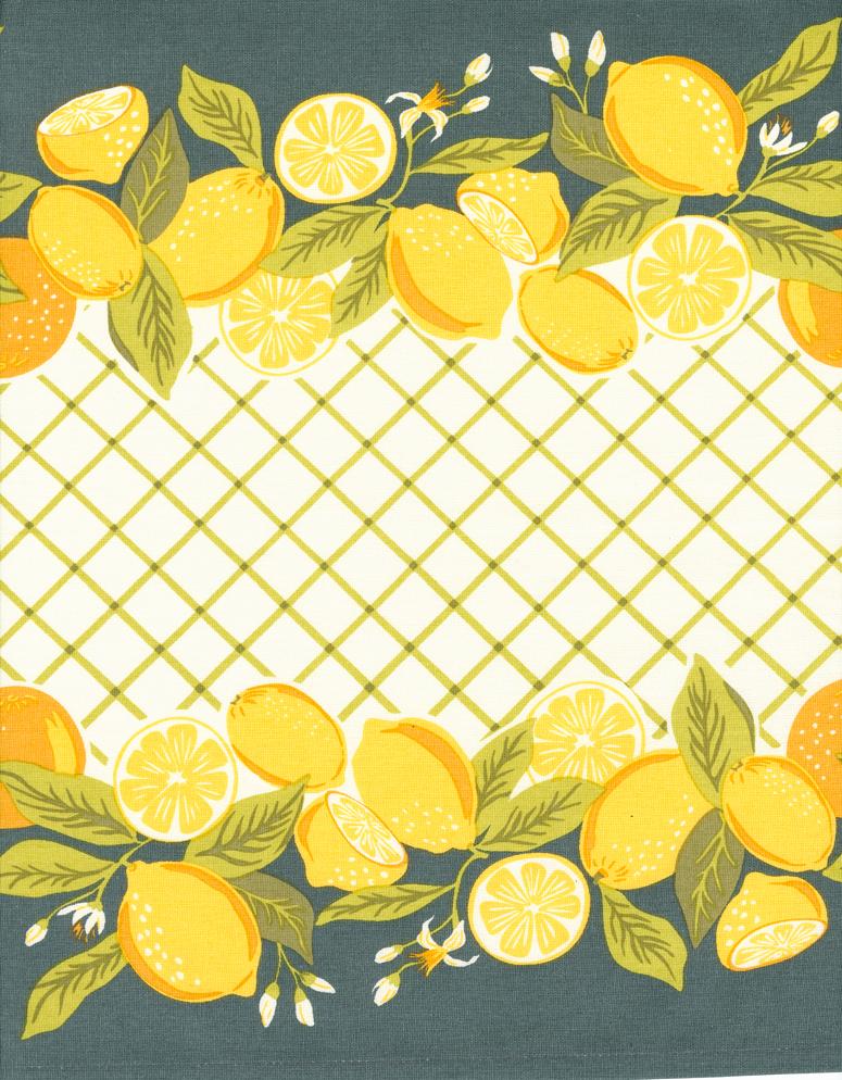 Moda - 16" Cotton Toweling - Classic Retro - Lemon Delight