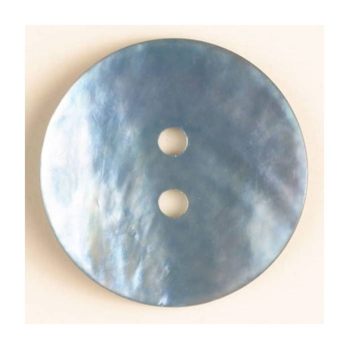 Dill - Blue Natural Pearl Button - 13mm