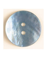Dill - Two Hole Mother of  Pearl Button - 13mm - Blue