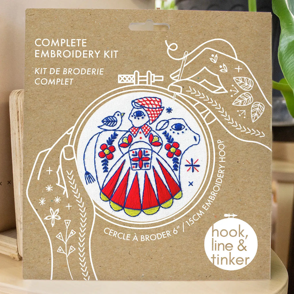Hook, Line & Tinker - Embroidery Kit - Milkmaid