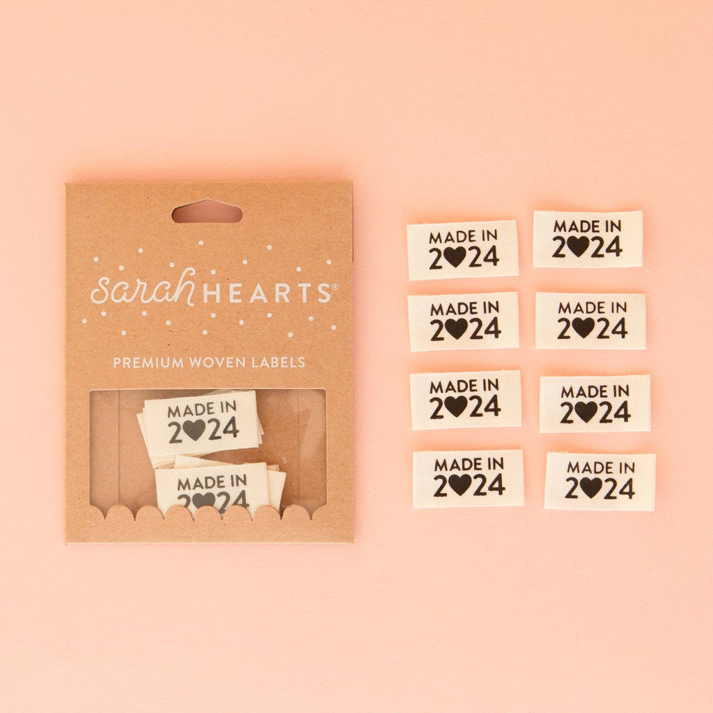 Sarah Hearts - Made in 2024 Woven Labels