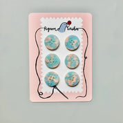Pigeonwishes - 25mm Button Card - Various Colors