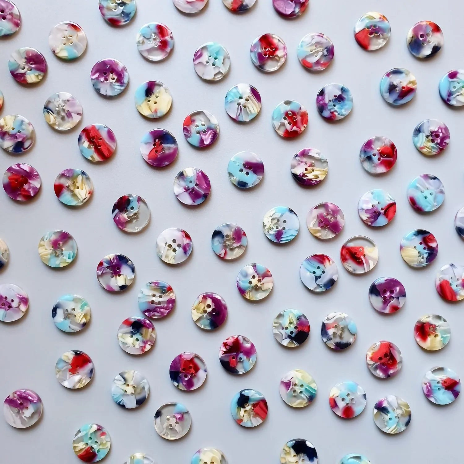 Pigeonwishes - 15mm Shirting Button Set - Various Colors/Shapes