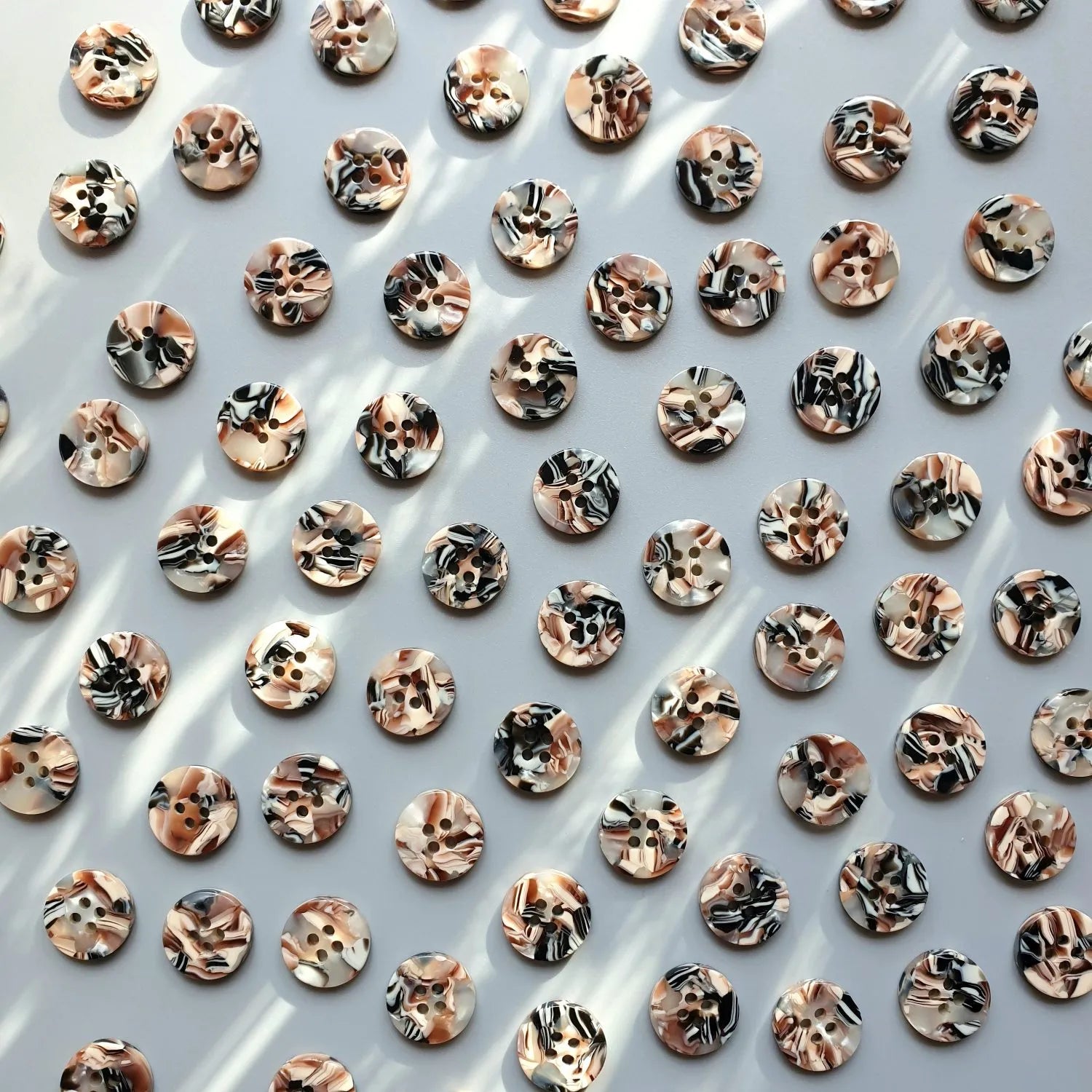 Pigeonwishes - 15mm Shirting Button Set - Various Colors/Shapes