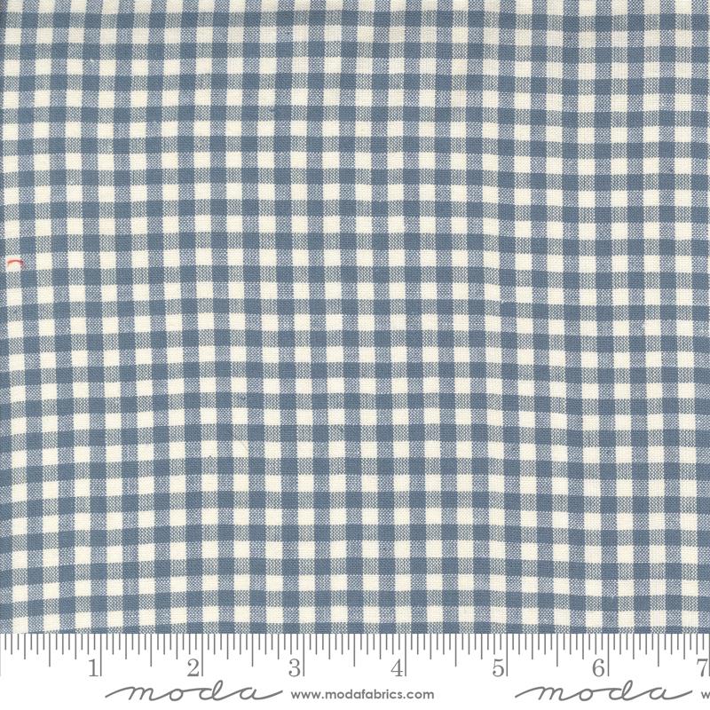 Moda - French General Woven Gingham - Woad Pearl - 3/16" Check