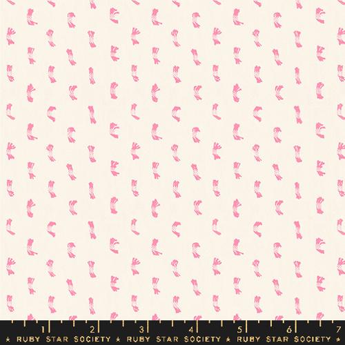 Ruby Star Society - Warp and Weft - Ooh Lucky - Swiss Dot - Natural Pink