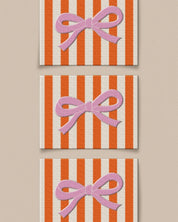 Matchy Matchy Sewing Club - Pink Bow Large Woven Labels