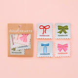 Sarah Hearts - Bows Woven Large Labels