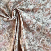 Hokkoh - Seersucker Cotton Lawn - Drippy Floral - Gray & Blush