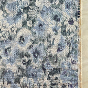 Hokkoh - Seersucker Cotton Lawn - Drippy Floral - Blue