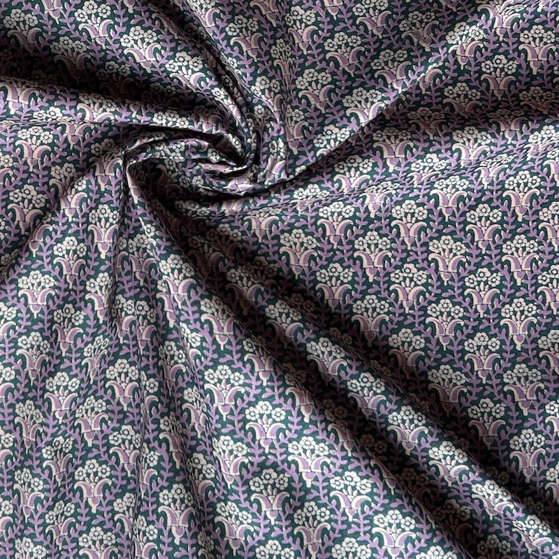 Hokkoh - Cotton Lawn - Bouquet - Navy & Lilac