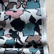 Hokkoh - Cotton Sheeting - Scandi Block Flowers - Muted Multi