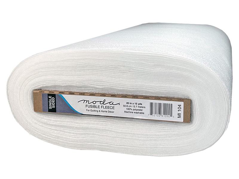Moda - 20" W Fusible Fleece - White