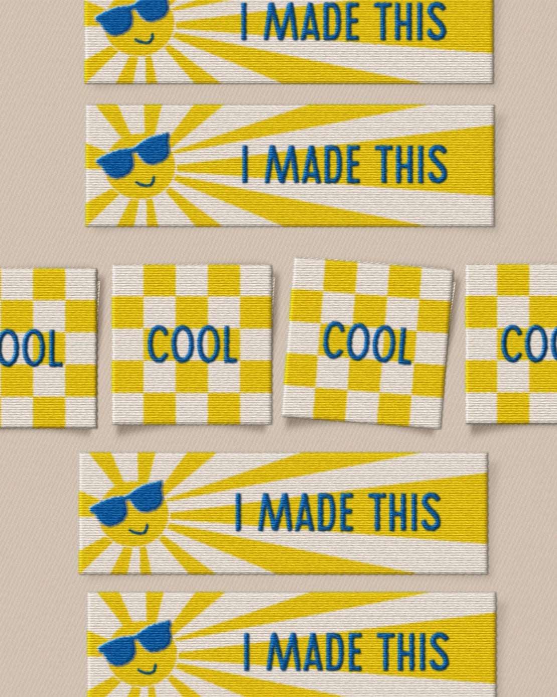 Matchy Matchy Sewing Club - So Cool/I Made This Woven Labels