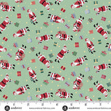 Makower - Country Christmas - Santa - Green