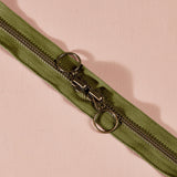 Atelier Brunette - Brass Double Zip Bag Zipper - 23.5 in/60 cm - Various Colors