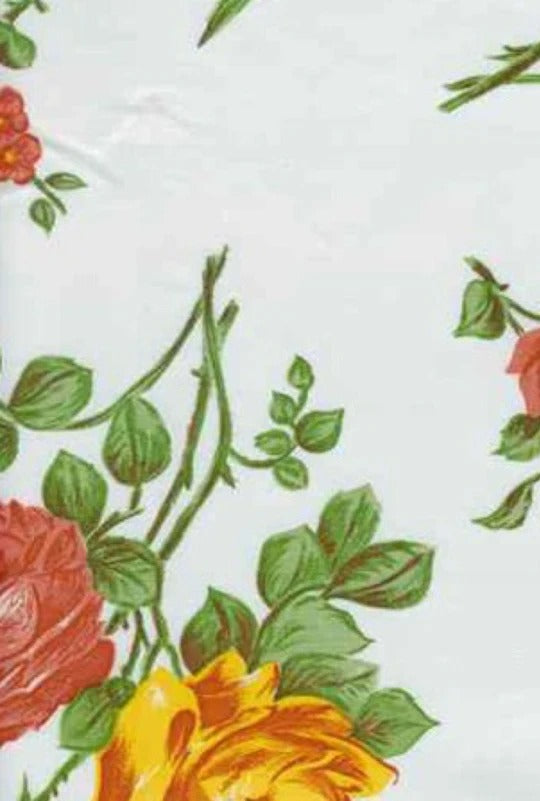 Oil Cloth - Rosegall - White