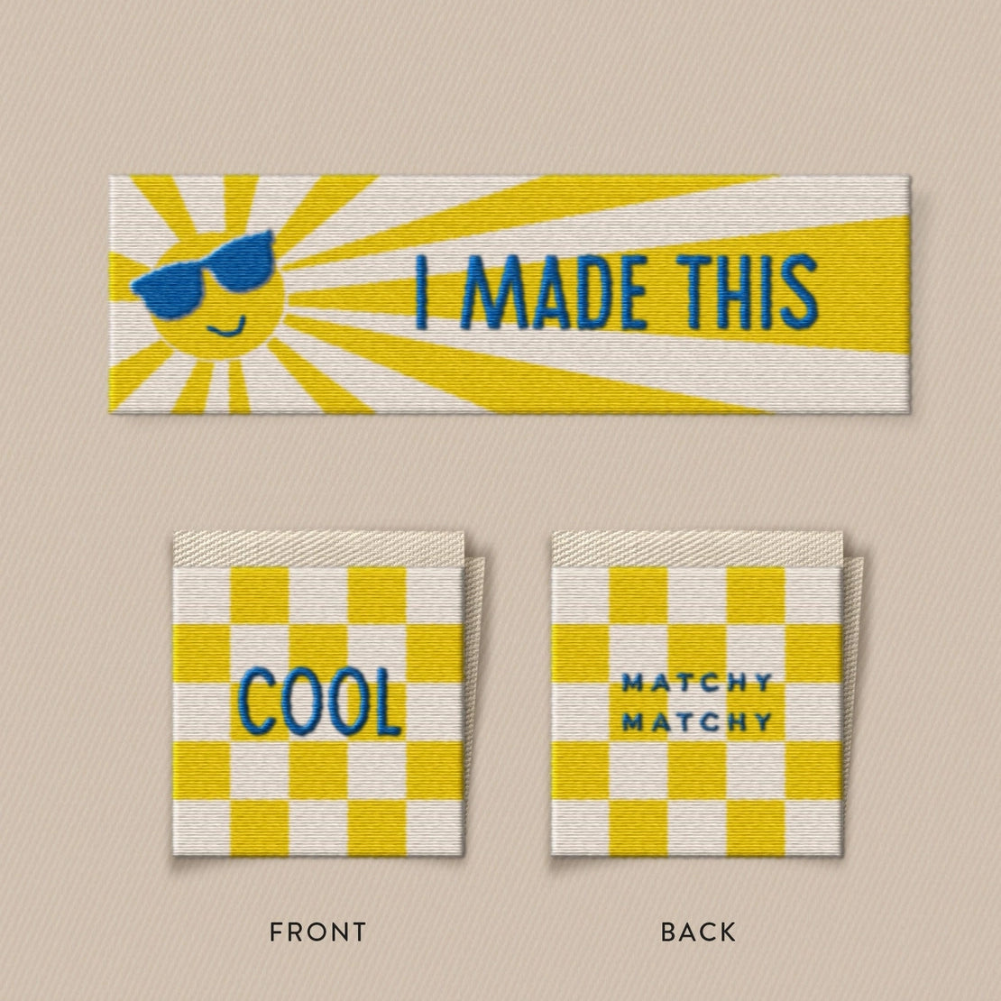 I Made This Woven Labels