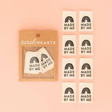 Sarah Hearts - Woven Sewing Label - Made by Me