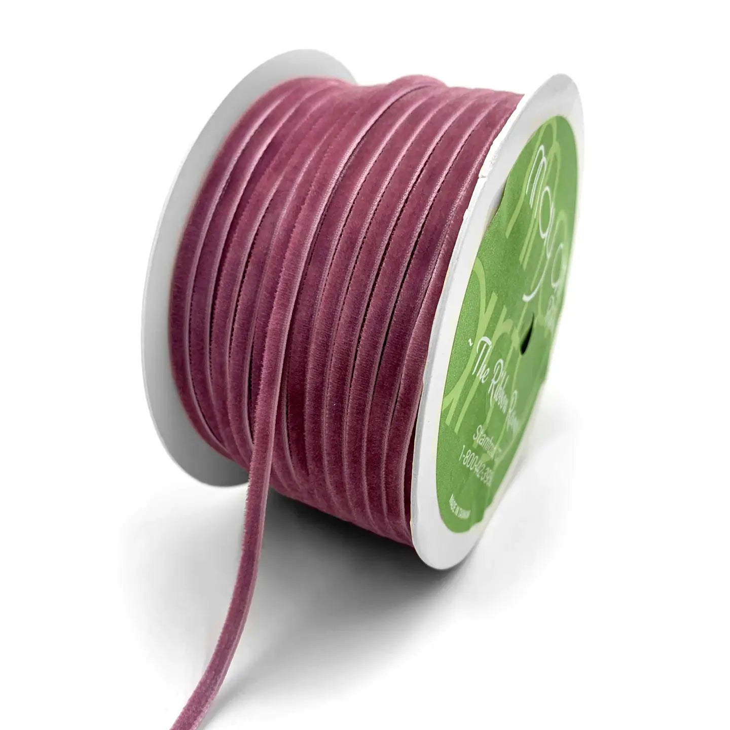 May Arts Ribbon - 1/8" Velvet Ribbon - Various Colors