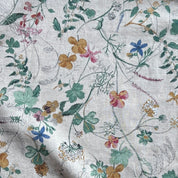 Hokkoh - Cotton Sheeting - Delicate Wildflower Floral - Natural