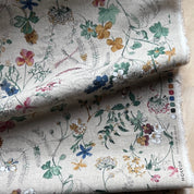 Hokkoh - Cotton Sheeting - Delicate Wildflower Floral - Natural