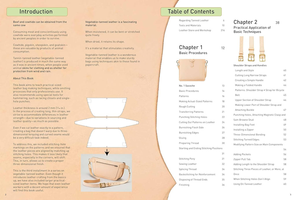 Crafting Leather Totes, Backpacks & Bags: Detailed Patterns & Step-by-Step Instructions for 18 Projects - Yoko Ganaha