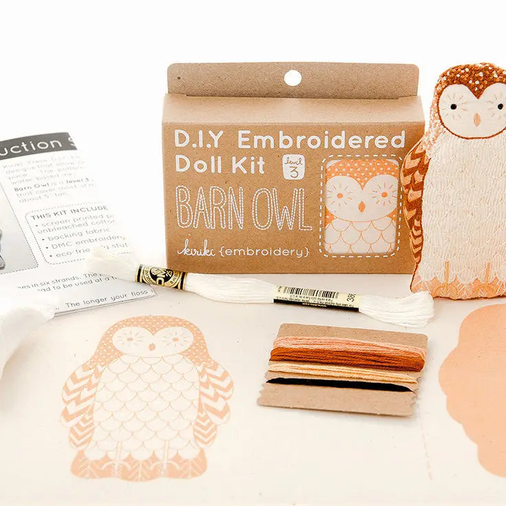 Kiriki Press - Level 3 DIY Embroidered Doll Kit