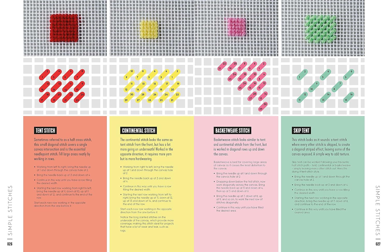 Needlepoint: A Modern Stitch Directory - Emma Homent