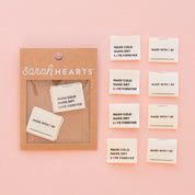 Sarah Hearts - Wash Cold, Hang Dry, Love Forever Woven Labels