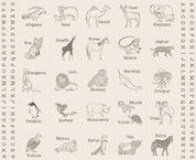 SALE-Moda - Panel - Animal Park Fun - Block - Charcoal