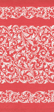 Moda - 16" Cotton Toweling - Rosie - Scroll - Red