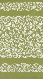 Moda - 16" Cotton Toweling - Rosie - Scroll - Green