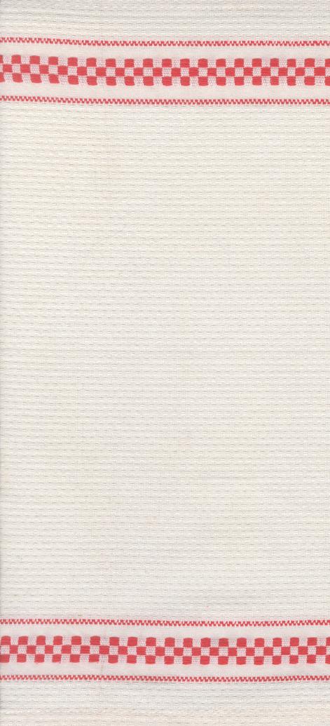 Moda - 16" Cotton Toweling - Rosie - Waffle Check - Red