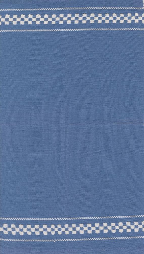 Moda - 16" Cotton Toweling - Rosie - Woven Check - Blue