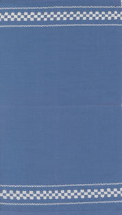 Moda - 16" Cotton Toweling - Rosie - Woven Check - Blue