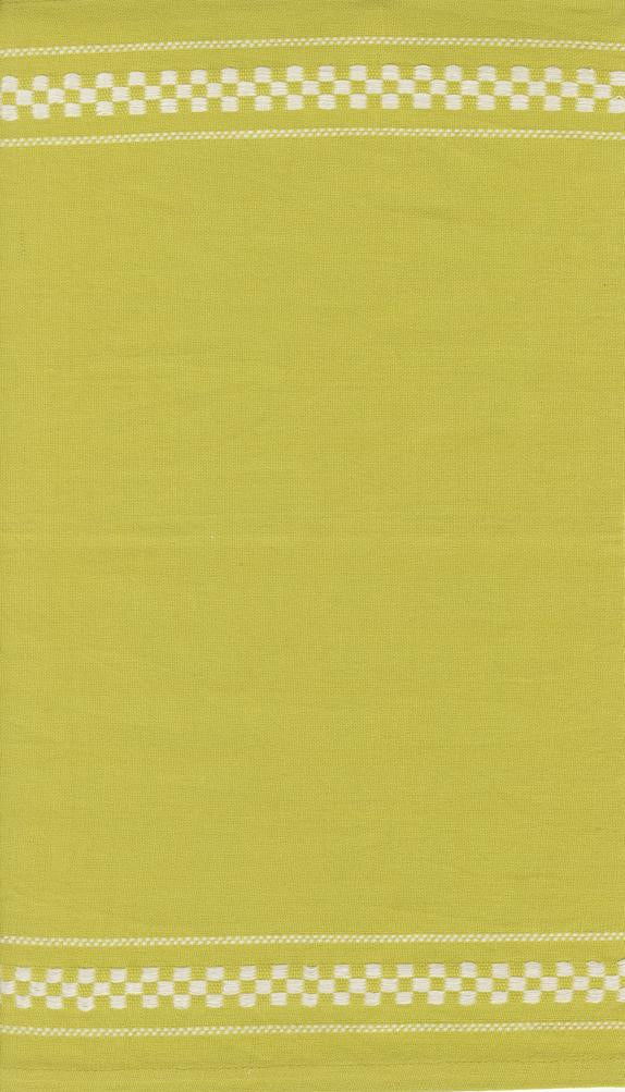 Moda - 16" Cotton Toweling - Rosie - Woven Check - Lime