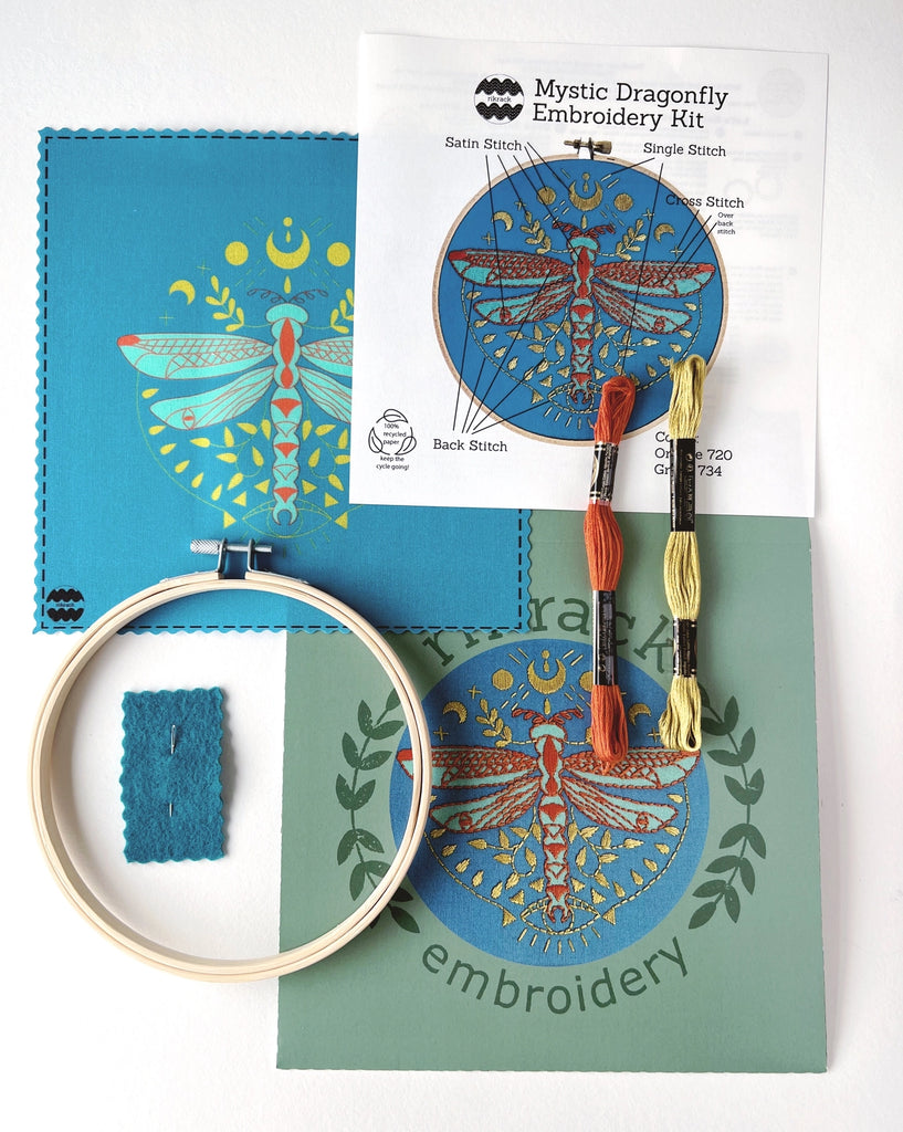 Rikrack - Embroidery Kit - Mystic Dragonfly