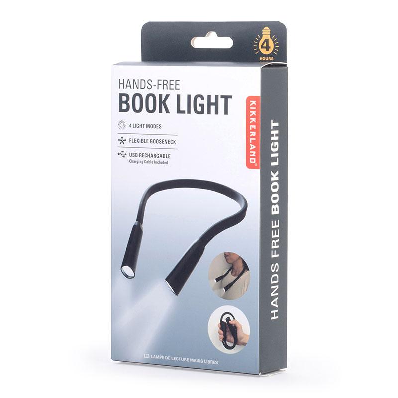 Kikkerland - Hands Free Book Light - Black