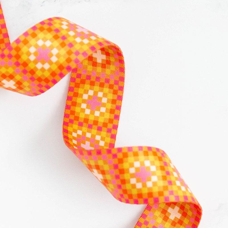 Ruby Star Society - 1 1/2" Webbing - Granny Square Caramel