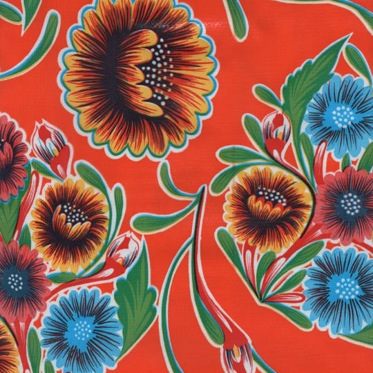 Oil Cloth - Bloom - Orange