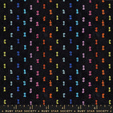 Ruby Star Society - Warp Weft Mystic Fable - Flicker - Black